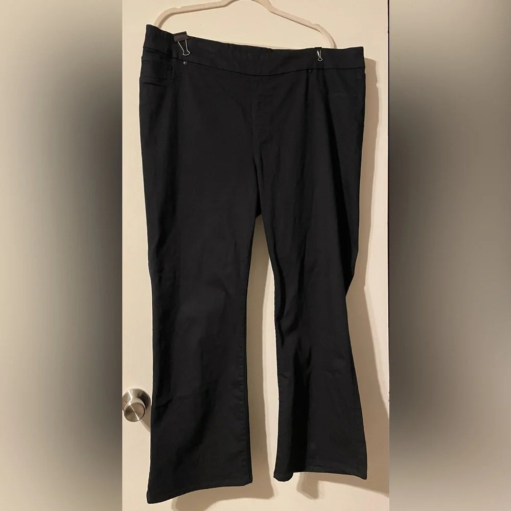 Chico’s Black Pull On Slim Boot Jeans US Size 20R Chico’s Size 4R